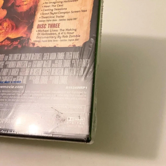 2008 Rob Zombie Film  Halloween 3 Disc Set Unrated Collectors Edition DVD Sealed - Picture 14 of 15